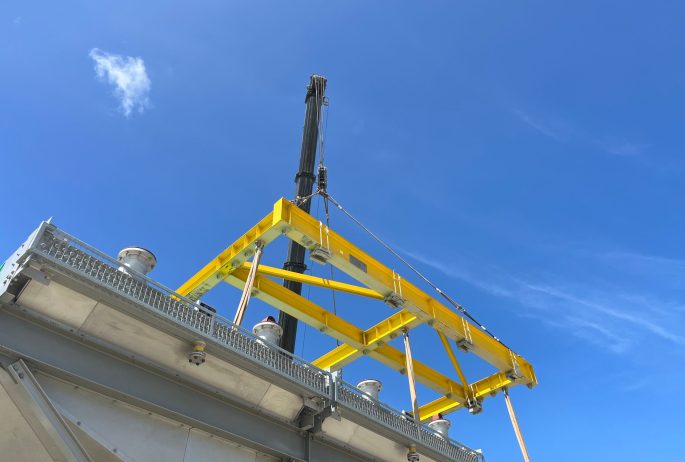 Offshore Lifting Frame Offshore lifting frame supporting a suspended load