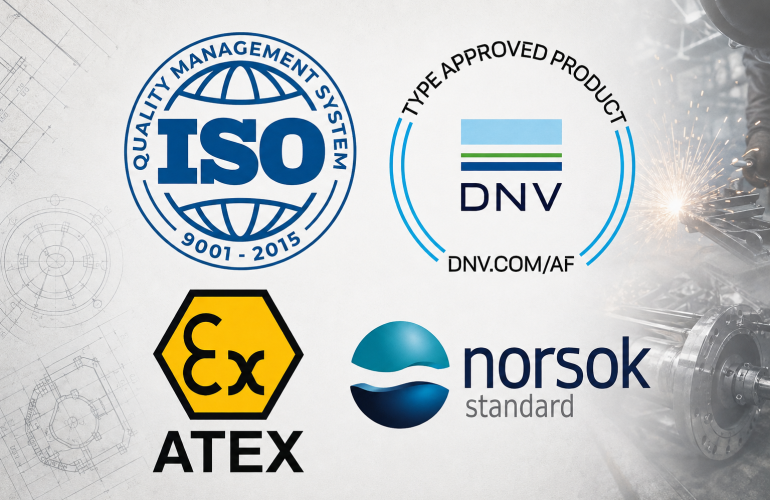 NORSOK, DNV and ATEX standards for Norwegian offshore engineering