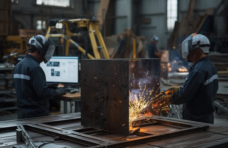 Fabricated steel assembly representing fast-track engineering and NORSOK compliance