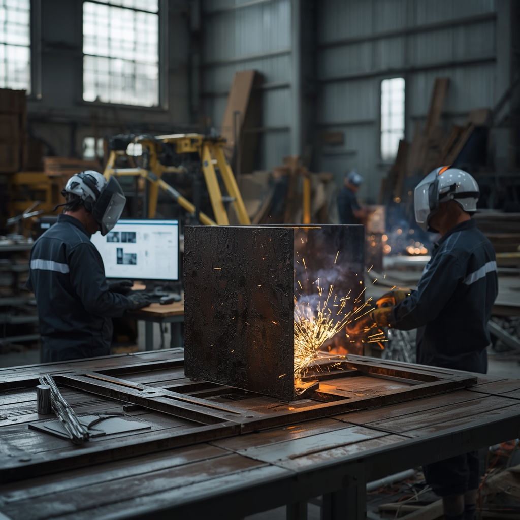 Fabricated steel assembly representing fast-track engineering and NORSOK compliance